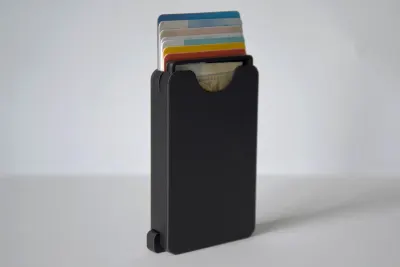 Porte-cartes slim coulissant (photo 1)