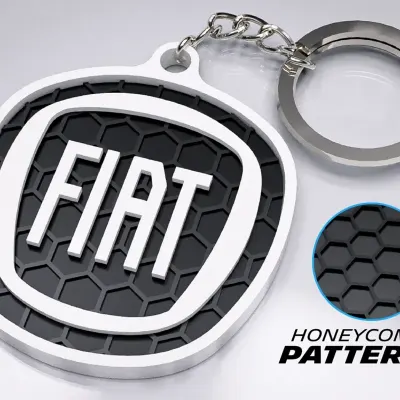 Image 12 : Porte-clé Fiat (rond)
