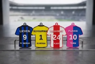 Porte-clés Maillot de foot personnalisable