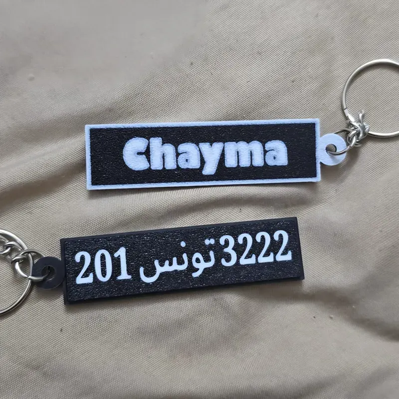Porte-clés Plaques d'Immatriculation