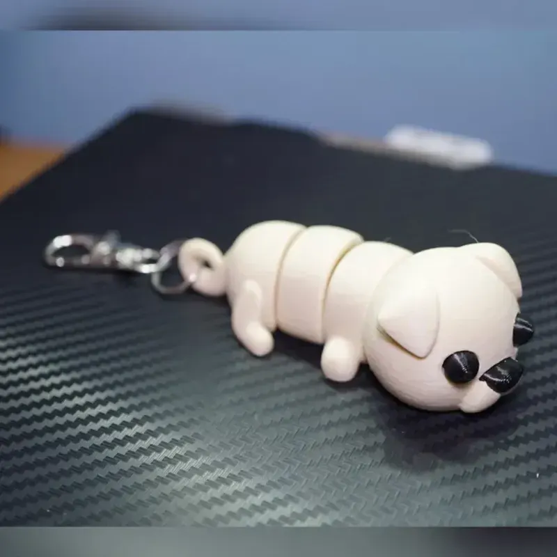 porte-clé chien flexible